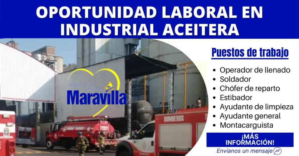 Descubre Oportunidades de Empleo en Aceite Maravilla