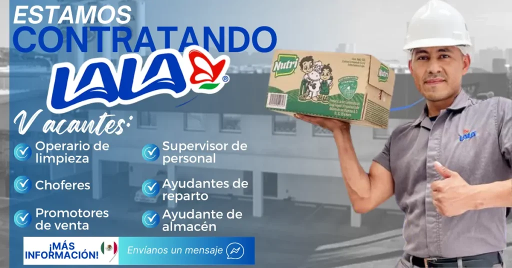 Oferta laboral en Grupo Lala