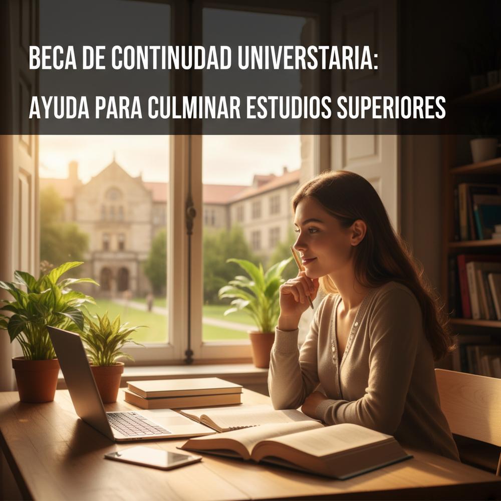 Beca de Continuidad Universitaria: ayuda para culminar estudios superiores.