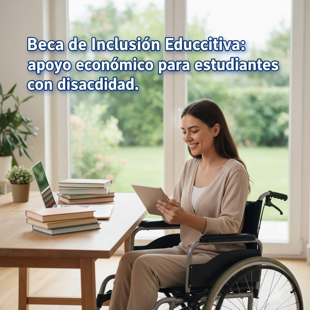 Beca de Inclusión Educativa: apoyo económico para estudiantes con discapacidad.